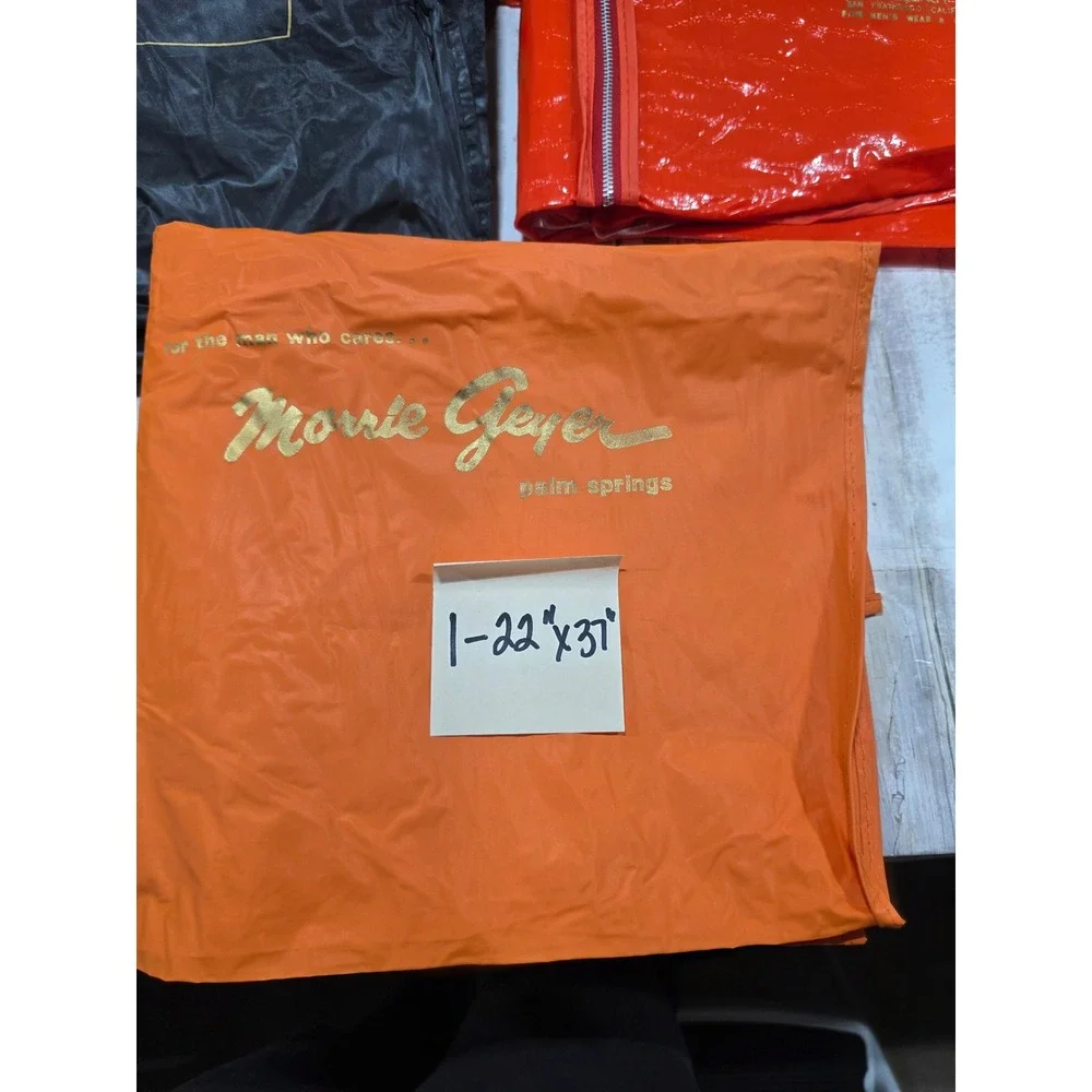 Lot of 6 Vintage Garment Bags Benjamin Chicago Hammonton Park Morrie Geyer Suit - Picture 4 of 9